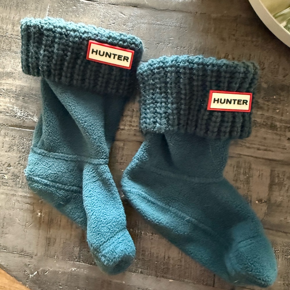 Hunter Teal Fleece Boot Liners (kids)